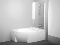 Rosa CVSK1 160/170 jobb kádparaván fehér+transparent