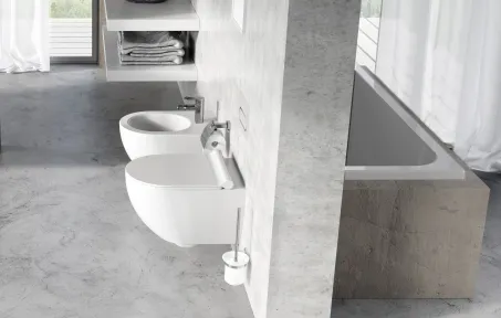 Chrome fali WC kefe tartó (üveg) CR 410.00CR, króm