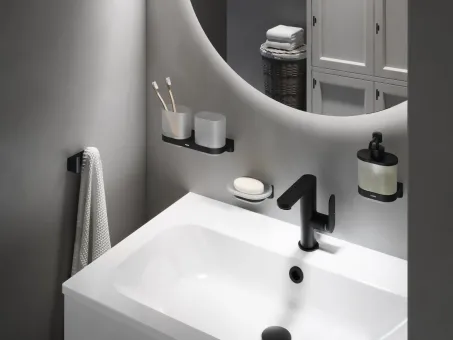 Chrome CR II 100.20BLM dupla akasztó, matt fekete