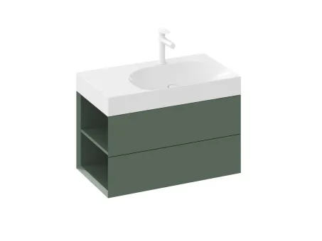 SD Lite 80 B fürdőszobai szekrény mosdó alá Grey Green