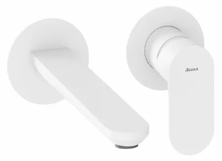 Eleganta falba süllyesztett mosdócsaptelep belső egység nélkül EL 019.10WV.O1.RB07B, White Velvet