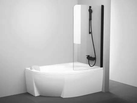 Rosa CVSK1 160/170 jobb kádparaván fekete+transparent