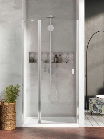 Nes 8 DWJ II zuhanyajtó 110 átlátszó jobbos