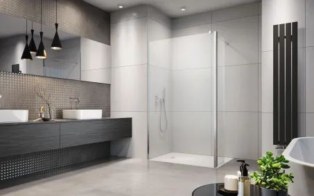 Eos Walk-in zuhanyfal 90 átlátszó jobbos