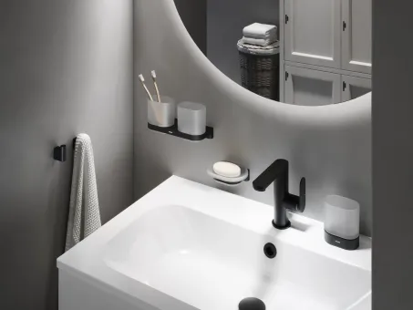 Chrome CR II 200.20BLM szappantartó tálkával, matt fekete