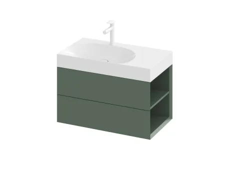 SD Lite 80 J fürdőszobai szekrény mosdó alá Grey Green