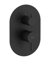 Espirit falba süllyesztett csaptelep, kétutas, belső egység nélkül ES 065.20BLM.O2.RB07E, Black Matt