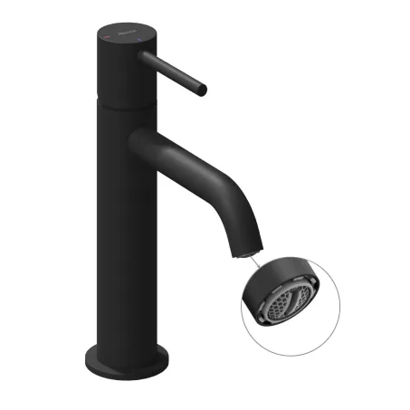 Espirit álló mosdócsaptelep BeCool 190 mm leeresztő nélkül ES 012.21BLM, Black Matt