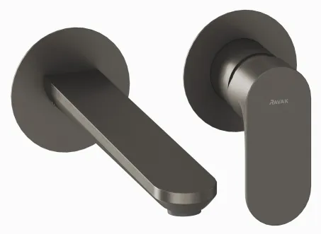 Eleganta falba süllyesztett mosdócsaptelep belső egység nélkül EL 019.20GB.O1.RB07B, Graphite Brushed