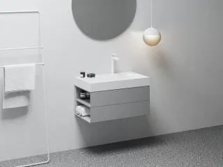 SD Lite 80 B fürdőszobai szekrény mosdó alá Smoke Grey