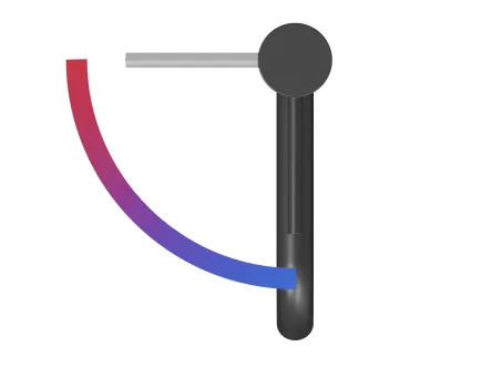 Espirit álló mosdócsaptelep BeCool 190 mm leeresztő nélkül ES 012.21BLM, Black Matt