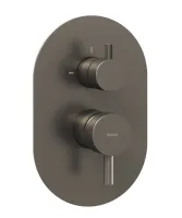 Espirit falba süllyesztett csaptelep, kétutas, belső egység nélkül ES 065.20GB.O2.RB07E, Graphite Brushed