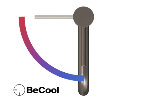 Espirit álló mosdócsaptelep BeCool 190 mm leeresztő nélkül ES 012.21GB, Graphite Brushed