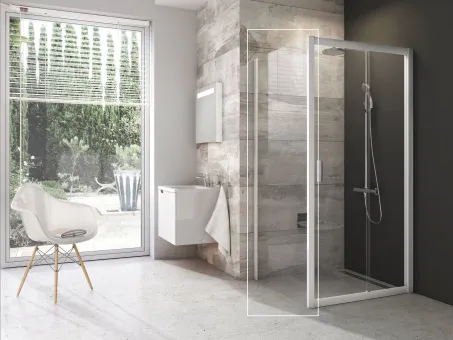 Blix BLPS-90 fix oldalfal fehér+transparent