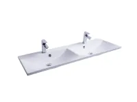 Flat Duo 120 duplamosdó fehér, nyílással