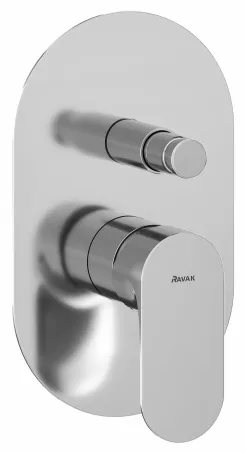 Eleganta falba süllyesztet csaptelep, automatikus, kétutas, belső egységgel EL 061.00CR.O2, Chrome