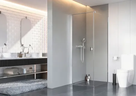 Nes 8 KDJ I szögletes zuhanykabin 80x100 átlátszó balos