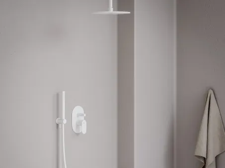 Eleganta falba süllyesztet csaptelep, automatikus, kétutas, belső egységgel EL 061.10WV.O2, White Velvet