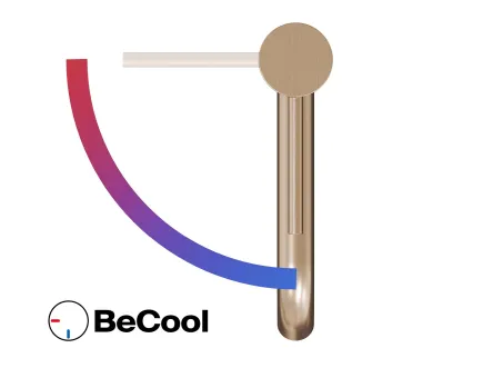 Espirit álló mosdócsaptelep BeCool 190 mm leeresztő nélkül ES 012.61RGB, Rose Gold Brushed