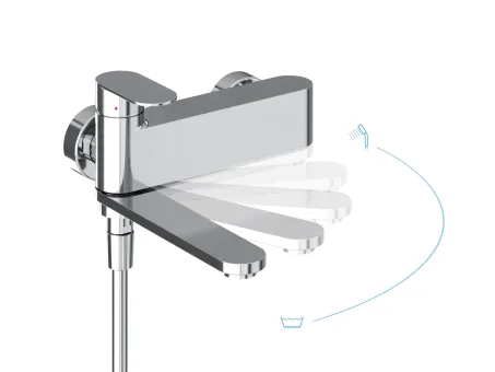 Chrome II kádcsaptelep szett nélkül CR II 022.00CR, króm