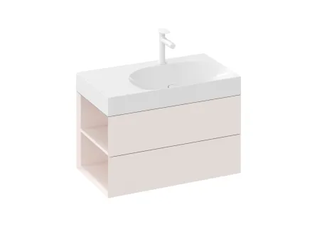 SD Lite 80 B fürdőszobai szekrény mosdó alá Alabaster Pink