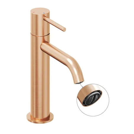 Espirit álló mosdócsaptelep BeCool 190 mm leeresztő nélkül ES 012.61RGB, Rose Gold Brushed