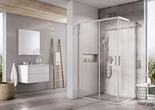 Blix Slim BLSRV2K-80 zuhanykabin krómhatású+transparent (1 oldal)