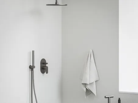 Eleganta falba süllyesztet csaptelep, automatikus, kétutas, belső egységgel EL 061.20GB.O2, Graphite Brushed