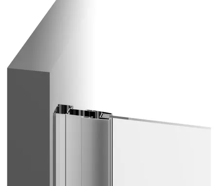 Blix BLPS-90 fix oldalfal krómhatású+transparent