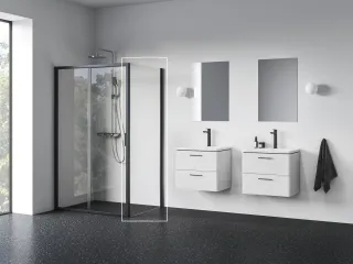 Blix II NBLPS 90 fix oldalfal fekete+transparent