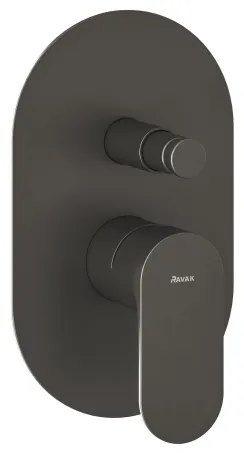 Eleganta falba süllyesztet csaptelep, automatikus, kétutas, belső egységgel EL 061.20GB.O2, Graphite Brushed