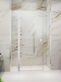 Nes 8 DWJS zuhanyajtó 120 átlátszó jobbos