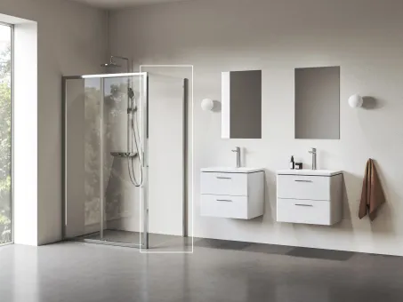 Blix II NBLPS 100 fix oldalfal krómhatású+transparent