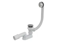 Kád le/túlfolyószett 570 ClickClack, krómozott fedél