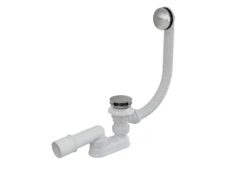 Kád le/túlfolyószett 570 ClickClack, krómozott fedél