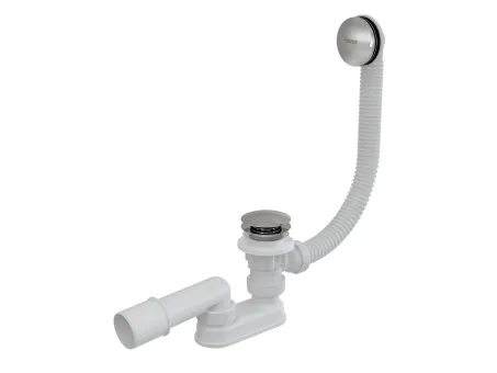 Kád le/túlfolyószett 570 ClickClack, krómozott fedél