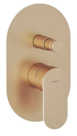 Eleganta falba süllyesztet csaptelep, automatikus, kétutas, belső egységgel EL 061.60RGB.O2, Rose Gold Brushed