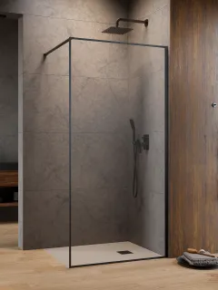 Modo F II Brushed GunMetal Walk-in szálcsiszolt fegyvermetál zuhanyfal 120 átlátszó