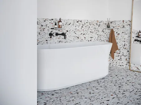 Polc Slim S, szatén/króm