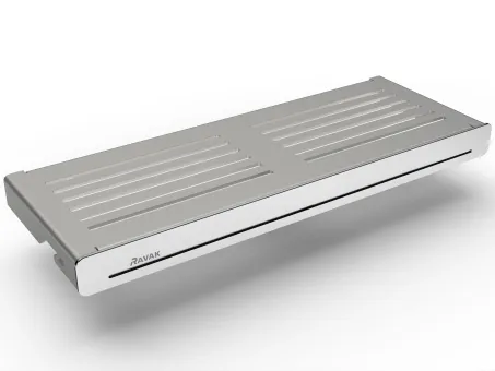 Polc Slim S, szatén/króm