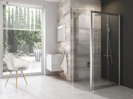 Blix BLPS-90 fix oldalfal szatén+transparent