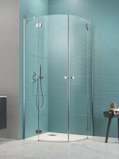 Torrenta PDD íves zuhanykabin 90x80 átlátszó