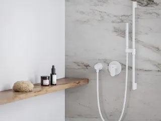 Eleganta falba szüllyesztett csaptelep, egyutas, belső egységgel EL 062.10WV.O1, White Velvet