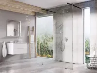 Walk-In Free Szett 160, zuhanykabin fekete+transparent