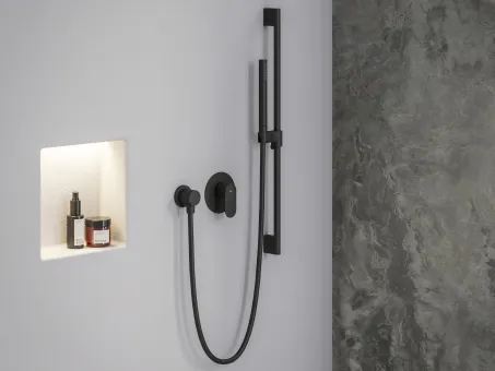 Eleganta falba szüllyesztett csaptelep, egyutas, belső egységgel EL 062.20BLM.O1, Black Matt