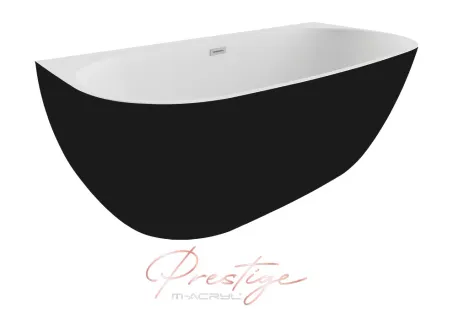 Avalon különleges akril kád 160x80 mattfekete előlappal