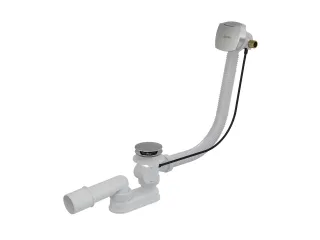 Kádfeltöltés a túlf. kád le/túlf.szett-tel 570 B H/K krómozott fedéllel