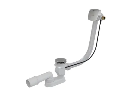 Kádfeltöltés a túlf. kád le/túlf.szett-tel 570 B H/K krómozott fedéllel