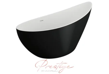 Paradise szabadon álló akril kád 180x80 mattfekete előlappal