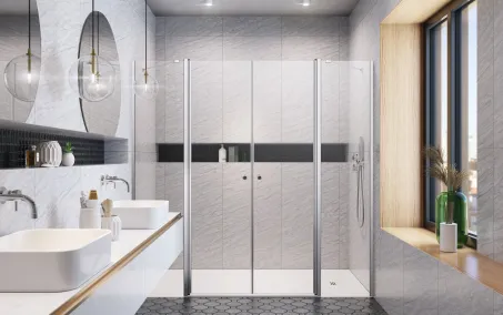 Eos DWD II zuhanyajtó 180 átlátszó